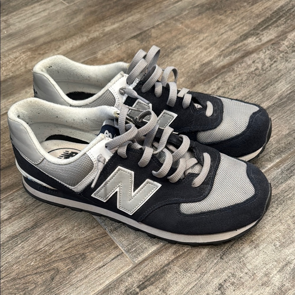 New Balance Navy and Gray Men's Shoes
